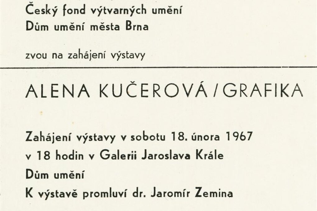 Alena Kučerová – grafika